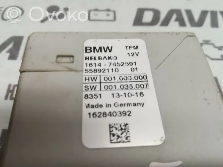 BMW X5 F15 Sterownik / Moduł pompy wtryskowej 7452591