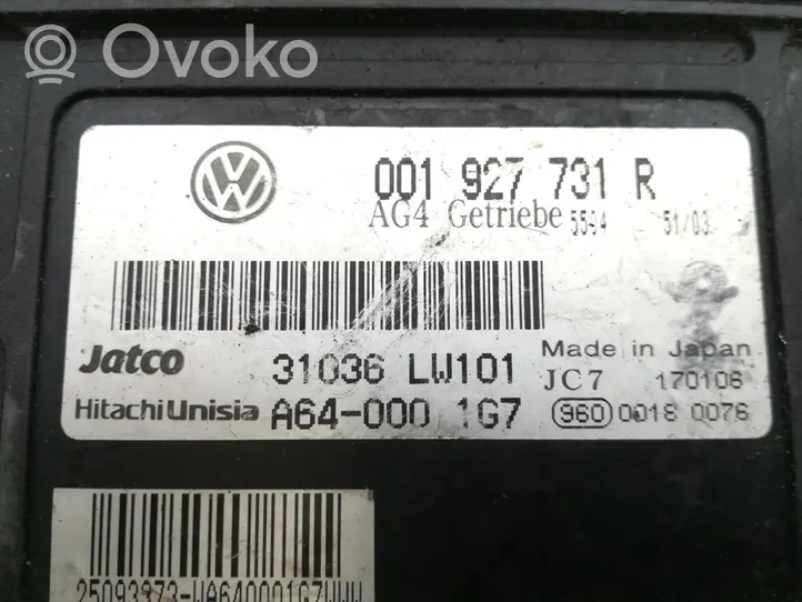 Volkswagen Polo Vaihdelaatikon ohjainlaite/moduuli 001927731R