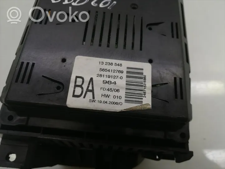 Opel Zafira B Monitor / wyświetlacz / ekran 13238548