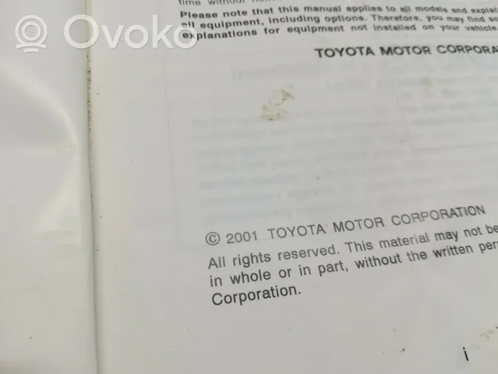 Toyota Corolla E120 E130 Carnet d'entretien d'une voiture 