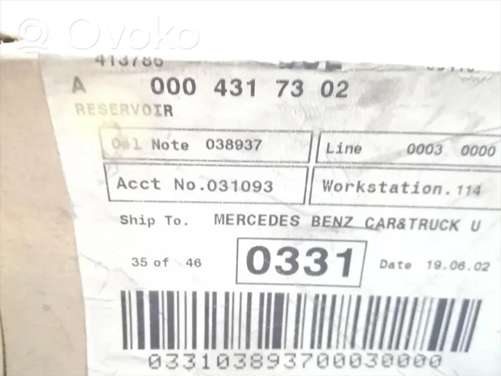 Mercedes-Benz Vario Zbiornik płynu hamulcowego A0004317302