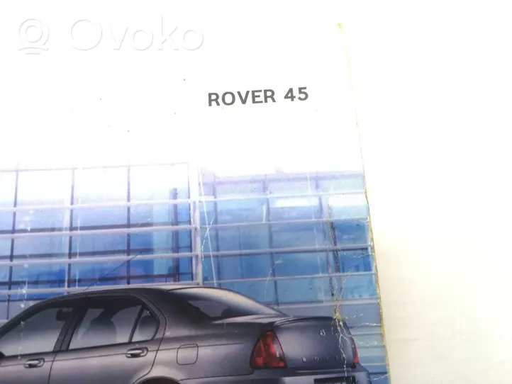 Rover 45 Książka serwisowa 