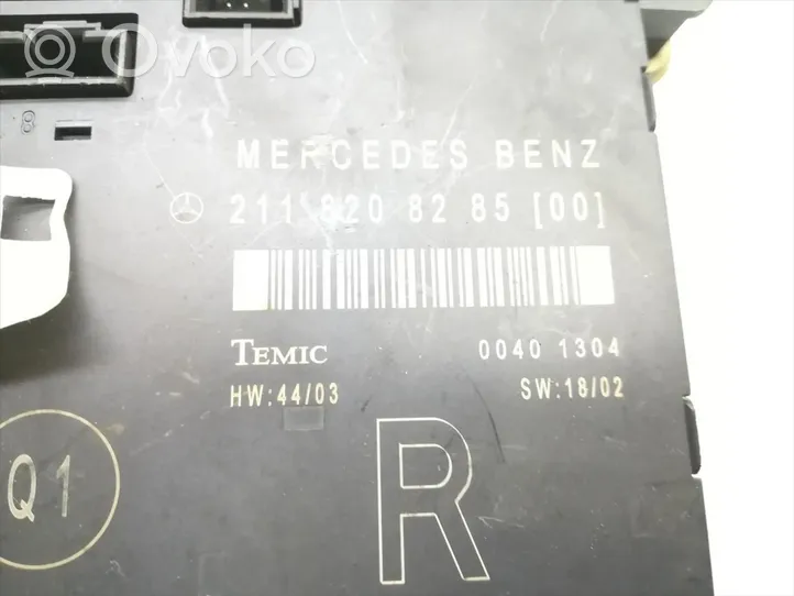 Mercedes-Benz C W203 Centralina/modulo portiere 2118208285