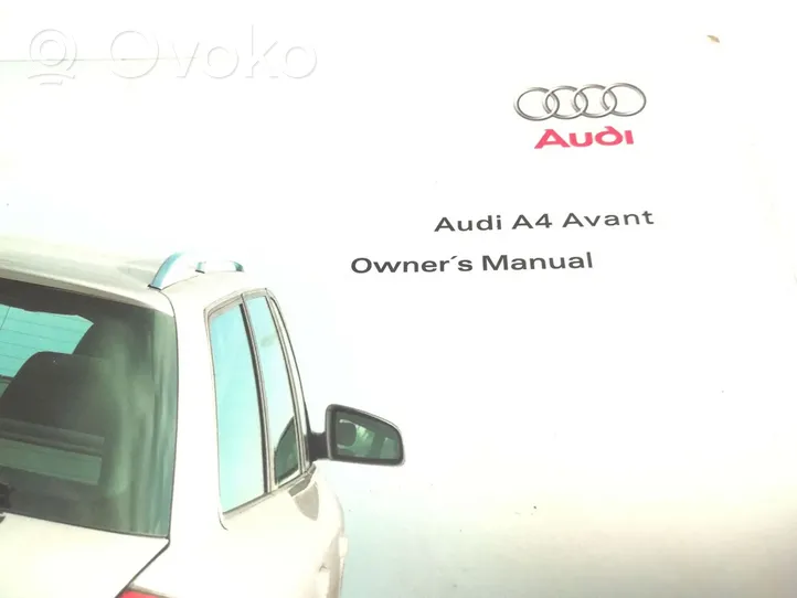 Audi A4 S4 B6 8E 8H Carnet d'entretien d'une voiture 