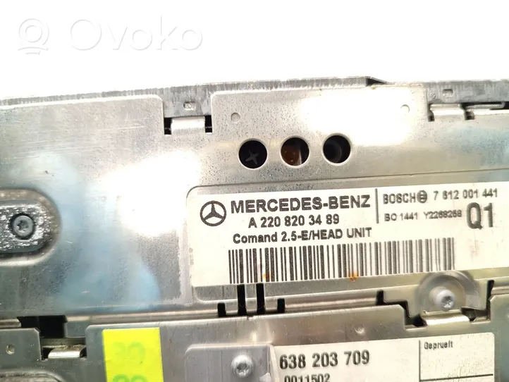 Mercedes-Benz CL C215 Panel / Radioodtwarzacz CD/DVD/GPS A2208203489