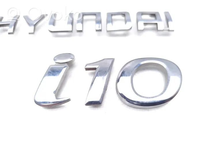 Hyundai i10 Logo, emblème de fabricant 