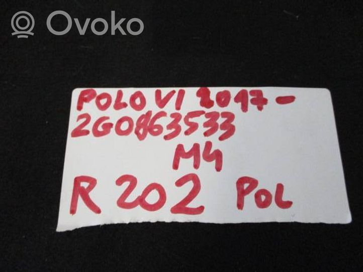 Volkswagen Polo VI AW Półka tylna bagażnika 2G6867769