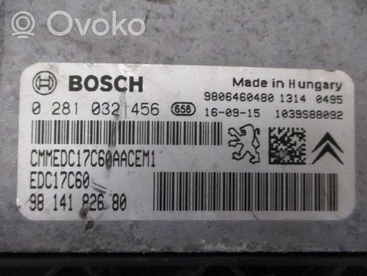 Peugeot 308 Unité de commande, module ECU de moteur 0281032456