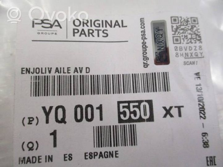 Citroen C3 Aircross Rivestimento dell’estremità del parafango YQ001550XT