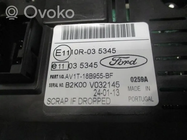 Ford B-MAX Pääyksikkö multimedian ohjaus AV1T-18K811-DC