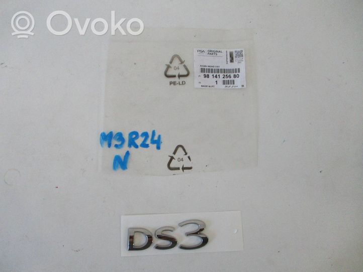 Citroen DS3 Emblemat / Znaczek tylny / Litery modelu 9814125680