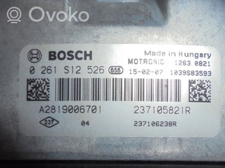 Renault Twingo III Komputer / Sterownik ECU i komplet kluczy 284B18533R