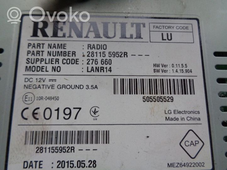 Renault Talisman Panel / Radioodtwarzacz CD/DVD/GPS 281155952R