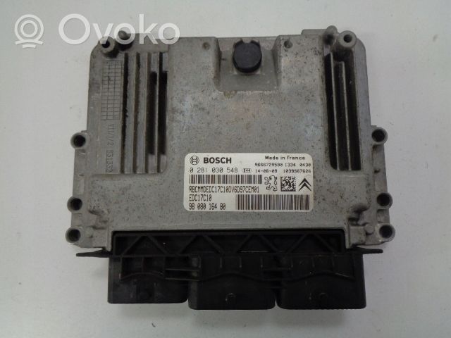 Citroen C4 II Picasso Kit calculateur ECU et verrouillage 9808016480