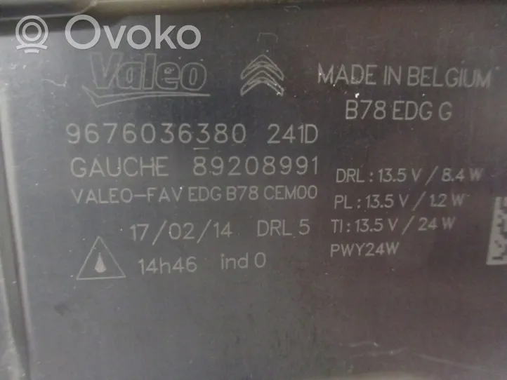 Citroen C4 II Picasso Światło przeciwmgłowe przednie 9676036380