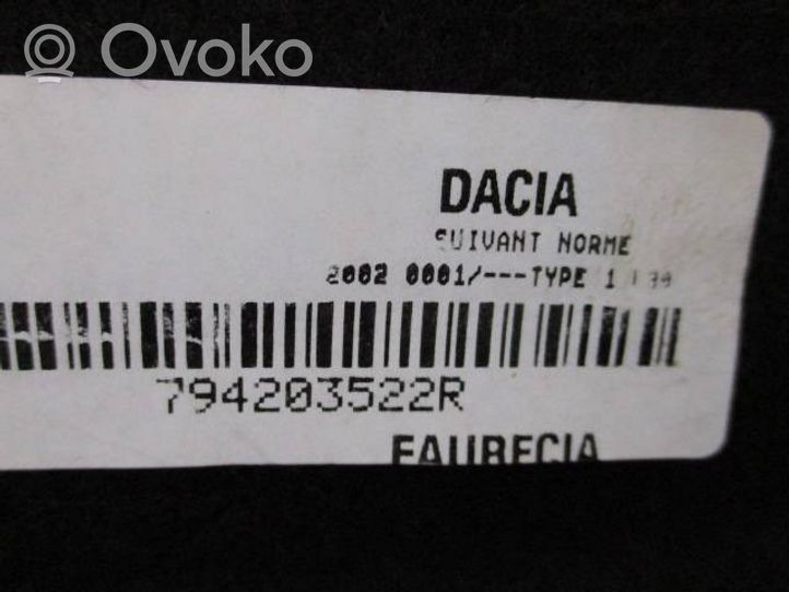 Dacia Duster II Półka tylna bagażnika 794203522R