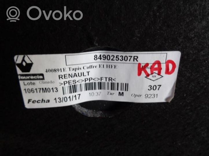 Renault Kadjar Doublure de coffre arrière, tapis de sol 