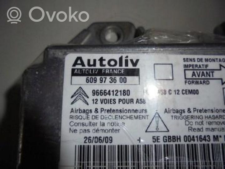 Citroen C3 Module de contrôle airbag 9666412180