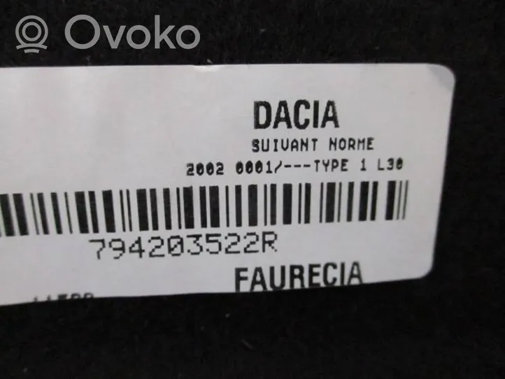 Dacia Duster II Półka tylna bagażnika 794203522R