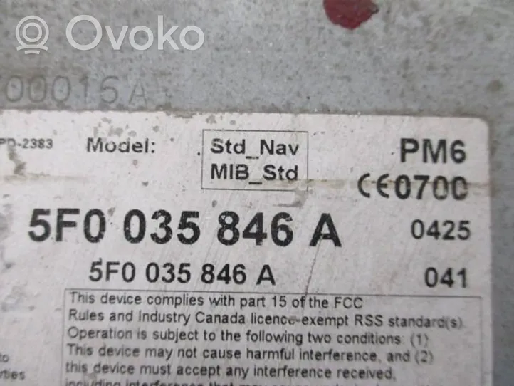 Seat Leon (5F) Navigaatioyksikkö CD/DVD-soitin 5F0035846A