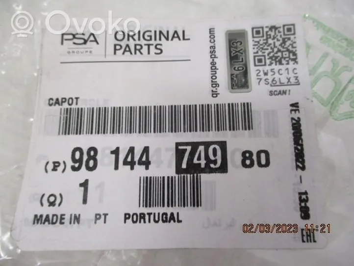 Peugeot 5008 Couvercle de boîte à fusibles 9814474980