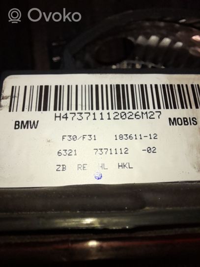 BMW 3 F30 F35 F31 Feux arrière sur hayon 18361112