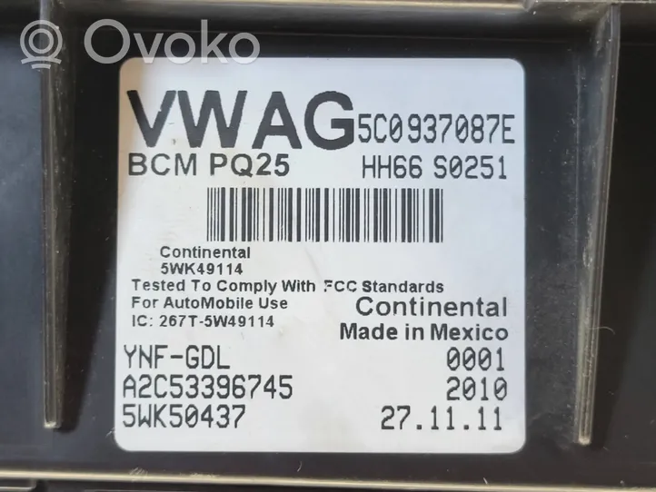 Volkswagen Jetta VI Comfort/convenience module 5C0937087E