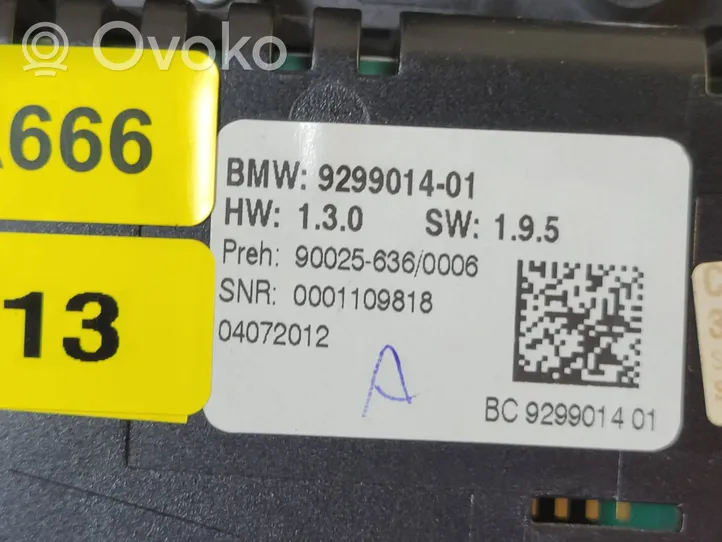 BMW 5 F10 F11 Блок управления кондиционера воздуха / климата/ печки (в салоне) 9299014