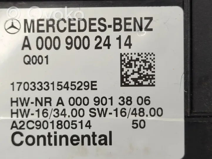 Mercedes-Benz GLC X253 C253 Centralina/modulo pompa dell’impianto di iniezione A0009002414