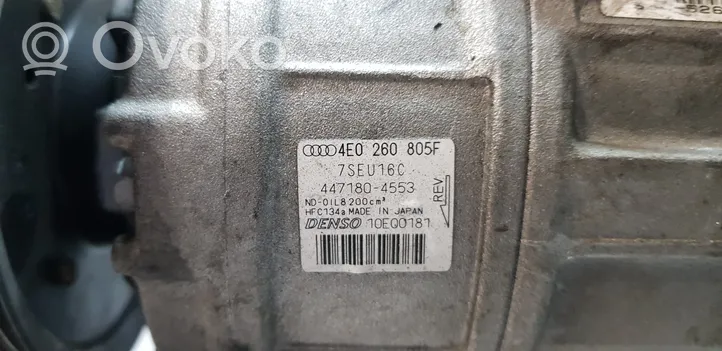 Audi A8 S8 D3 4E Compresseur de climatisation 4E0260805F