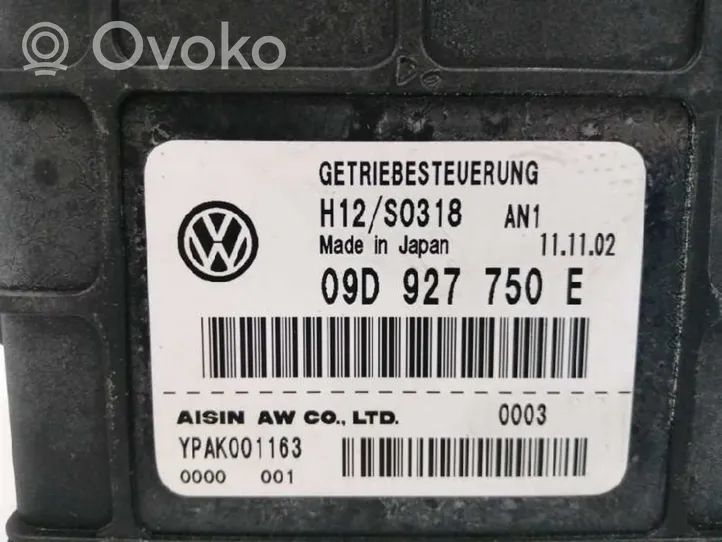 Volkswagen Touareg I Pārnesumkārbas vadības bloks 09D927750E