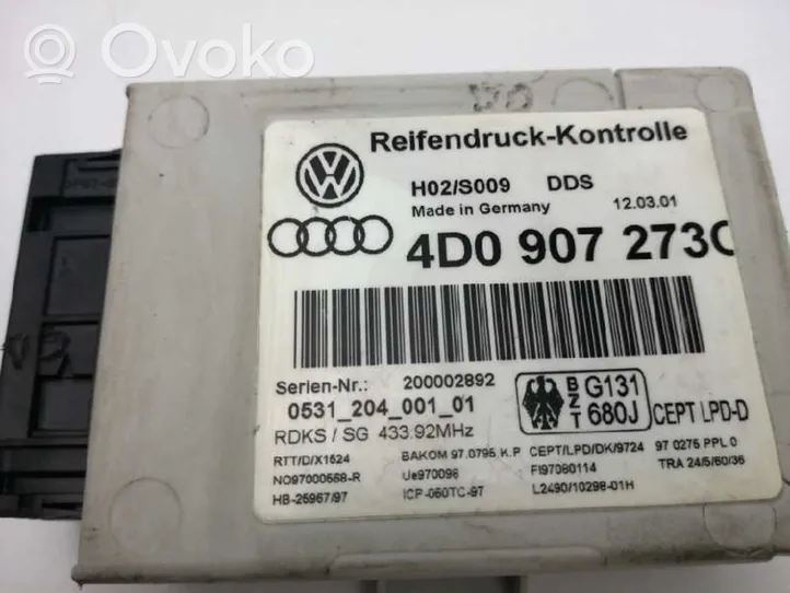 Audi A8 S8 D2 4D Muut ohjainlaitteet/moduulit 4D0907273C