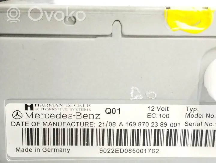 Mercedes-Benz A W169 Unité principale radio / CD / DVD / GPS A1698702389