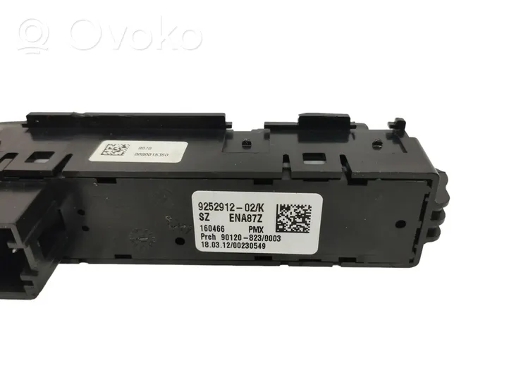 BMW 3 F30 F35 F31 Interruttore/pulsante di controllo multifunzione 9252912