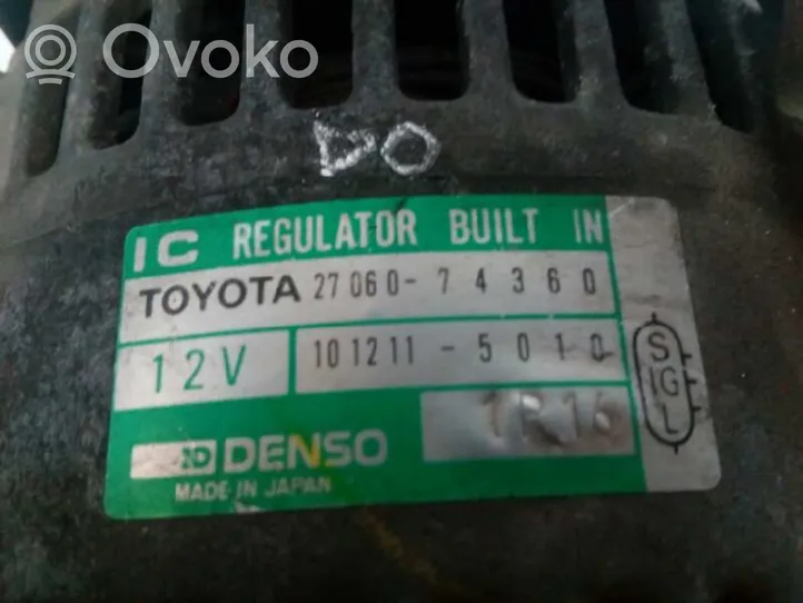 Toyota RAV 4 (XA10) Generaattori/laturi 2706074360