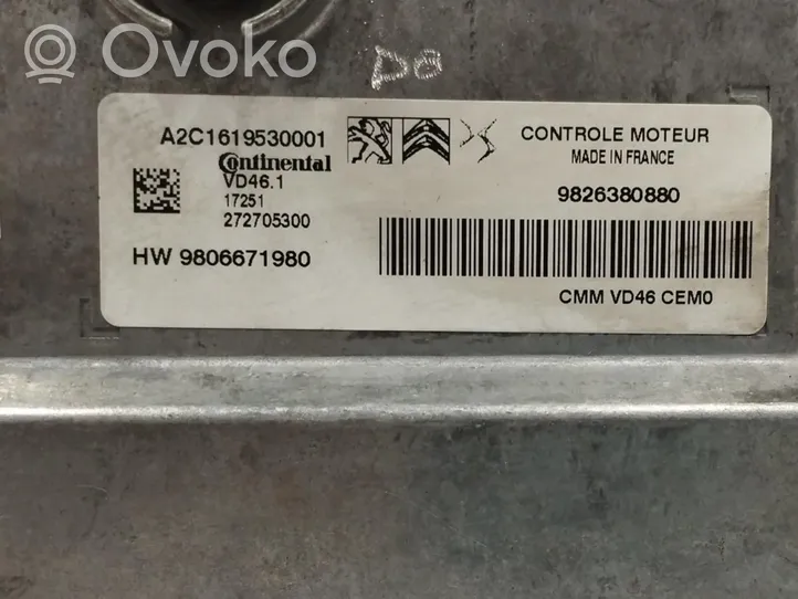 Peugeot 5008 II Sterownik / Moduł ECU 9826380880