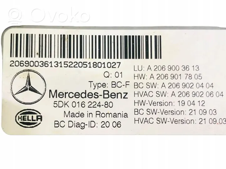 Mercedes-Benz C W206 Mukavuusmoduuli A2069003613