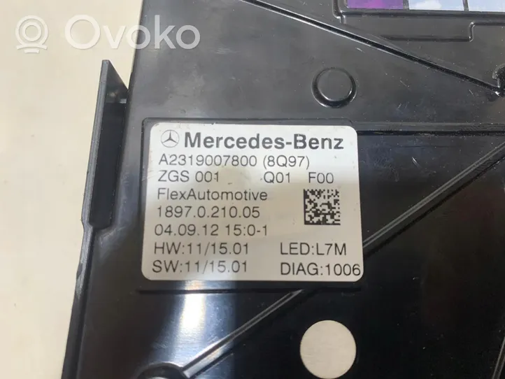 Mercedes-Benz SL R231 Panel oświetlenia wnętrza kabiny 