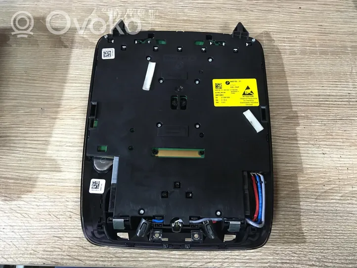 BMW 5 G30 G31 Rivestimento della console di illuminazione installata sul rivestimento del tetto 9493150