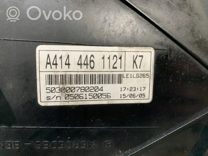Mercedes-Benz Vaneo W414 Compteur de vitesse tableau de bord A4144461121