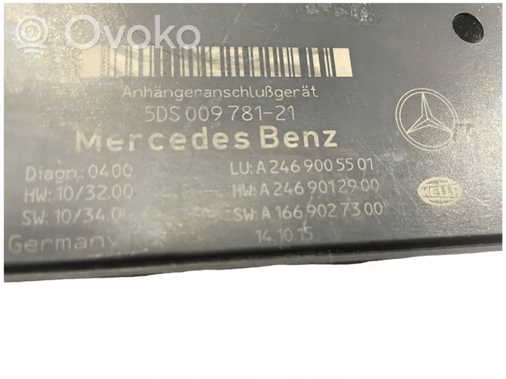 Mercedes-Benz ML W166 Module de contrôle crochet de remorque A2469005501