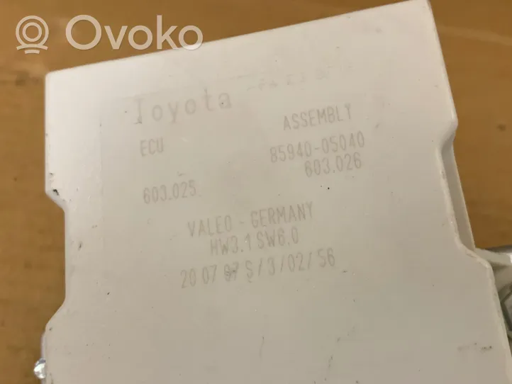 Toyota Avensis T250 Logu tīrītāju relejs 8594005040