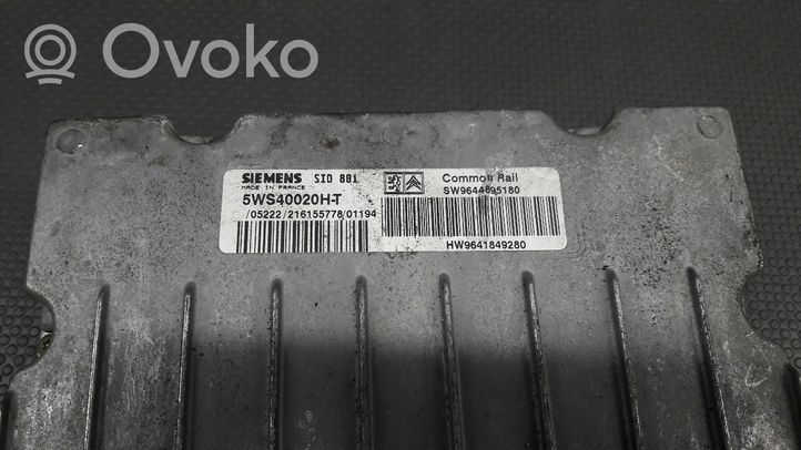 Peugeot 307 Sterownik / Moduł ECU SW9644895180