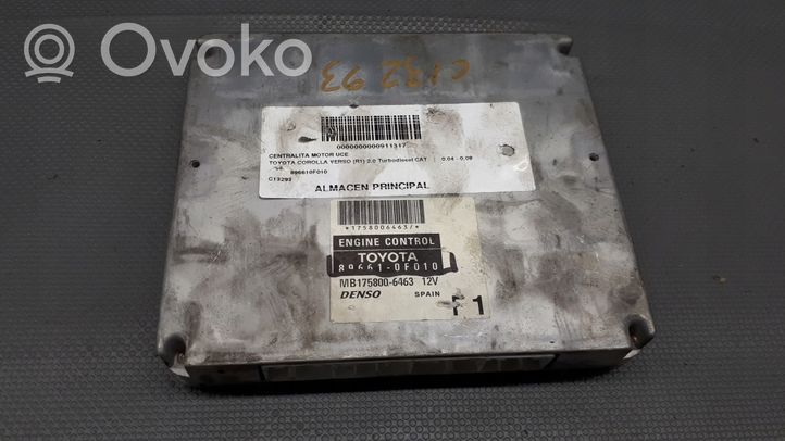 Toyota Corolla E120 E130 Calculateur moteur ECU 896610F010