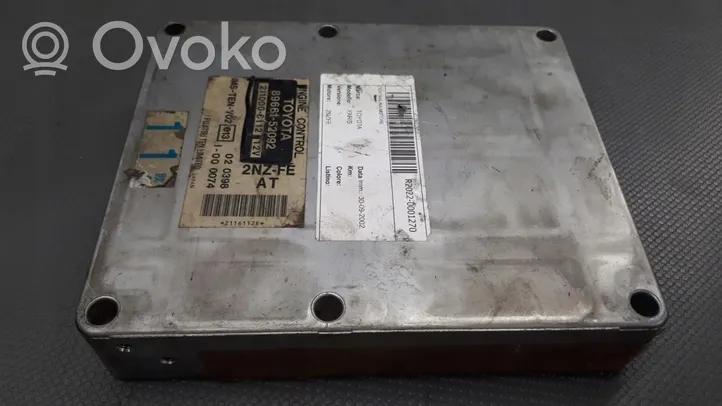 Toyota Yaris Unité de commande, module ECU de moteur 89661-52092