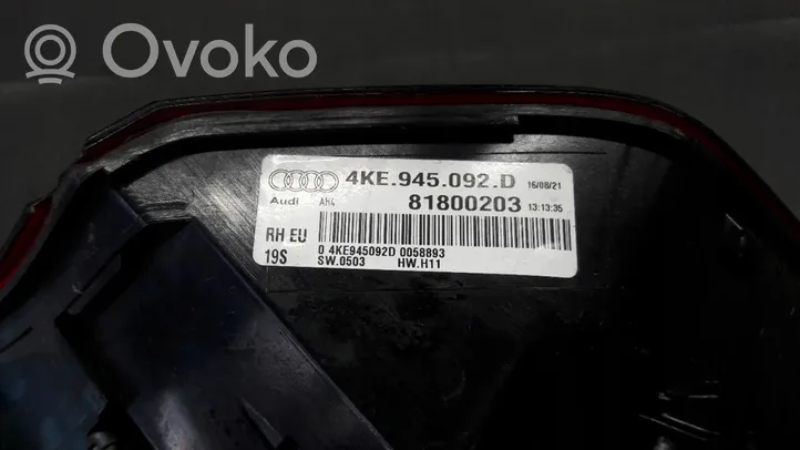 Audi e-tron Aizmugurējais lukturis virsbūvē 4KE945092D