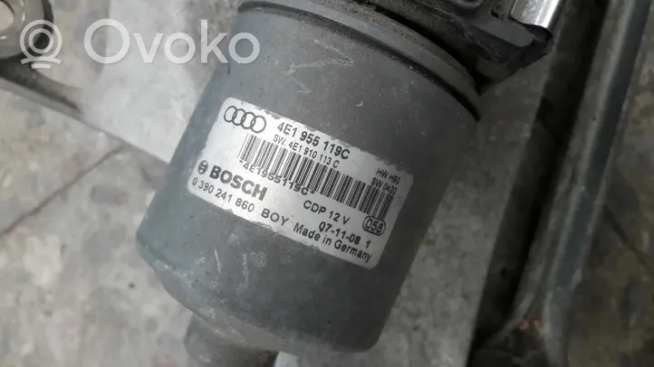 Audi A8 S8 D3 4E Tringlerie et moteur d'essuie-glace avant 4e1955119c