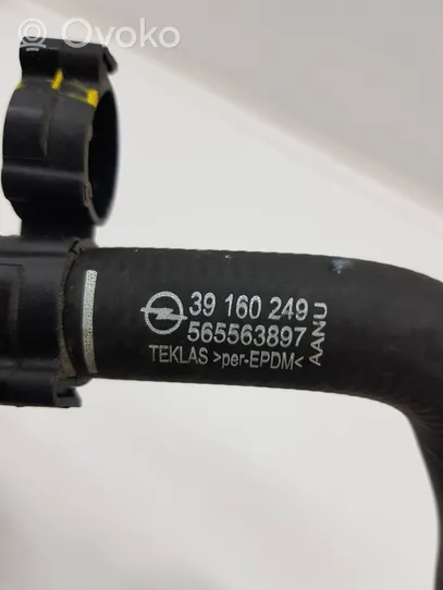 Opel Astra K Engine coolant pipe/hose 39160249