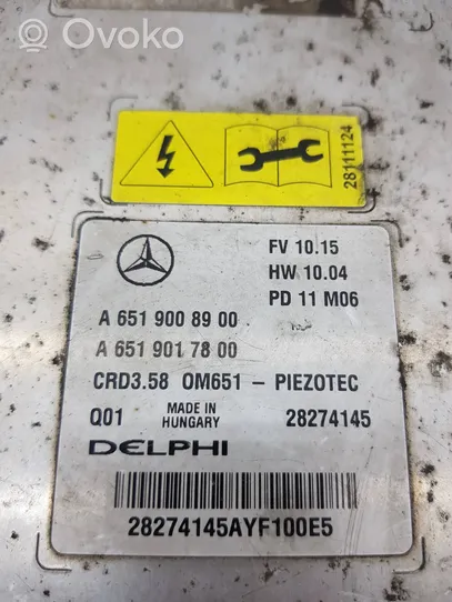 Mercedes-Benz ML W166 Calculateur moteur ECU A6519017800