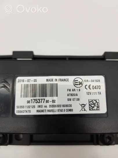 Peugeot 208 Module unité de contrôle Bluetooth 9817537780